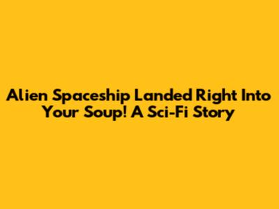 Alien Spaceship Landed Right Into Your Soup! A Sci-Fi Story