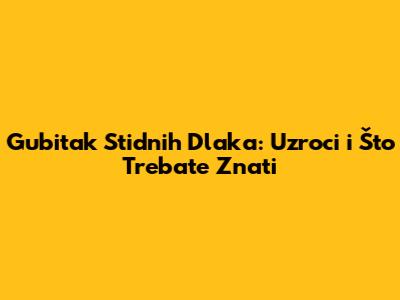 Gubitak Stidnih Dlaka: Uzroci i Što Trebate Znati