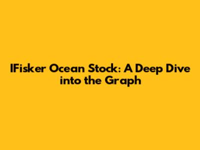 IFisker Ocean Stock: A Deep Dive into the Graph