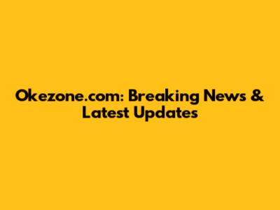 Okezone.com: Breaking News & Latest Updates