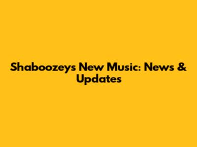 Shaboozey's New Music: News & Updates