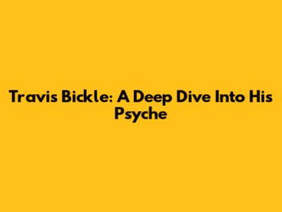 Travis Bickle: A Deep Dive Into His Psyche