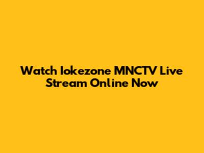 Watch Iokezone MNCTV Live Stream Online Now
