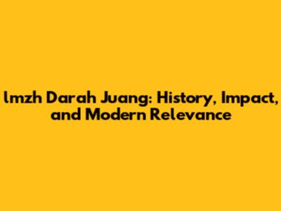 lmzh Darah Juang: History, Impact, and Modern Relevance
